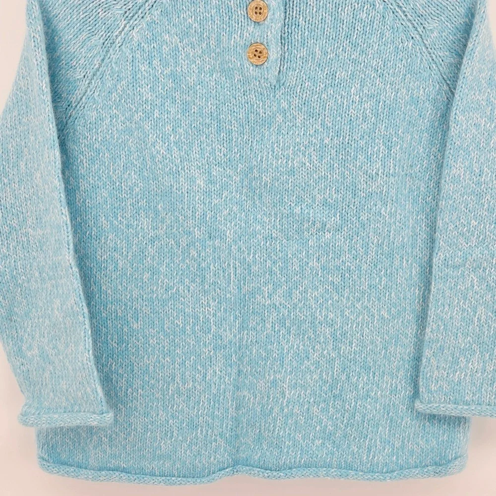 Genuine Kids OshKosh Blue Reindeer Rabbit Hair Blend Knit Sweater Toddler 2T Y2K